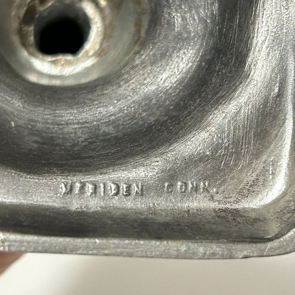 Vintage Colonial Casting Meriden Pewter Candlestick Candle Holder 9” Silver Tone - Picture 7 of 16